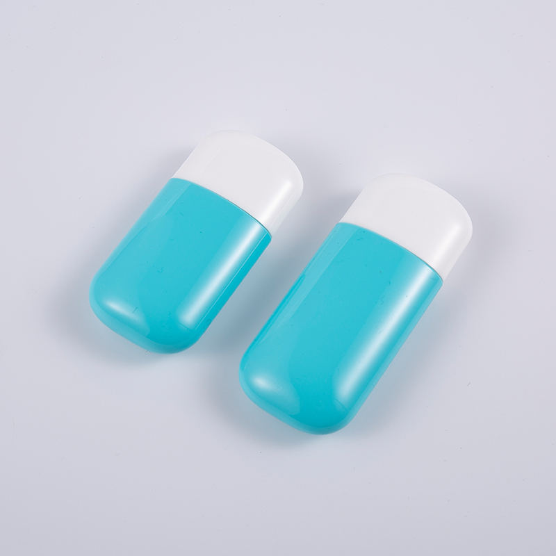 بطری ضد آفتاب 30 میلی لیتری و 50 میلی لیتری آبی پلی اتیلن با محافظ UV